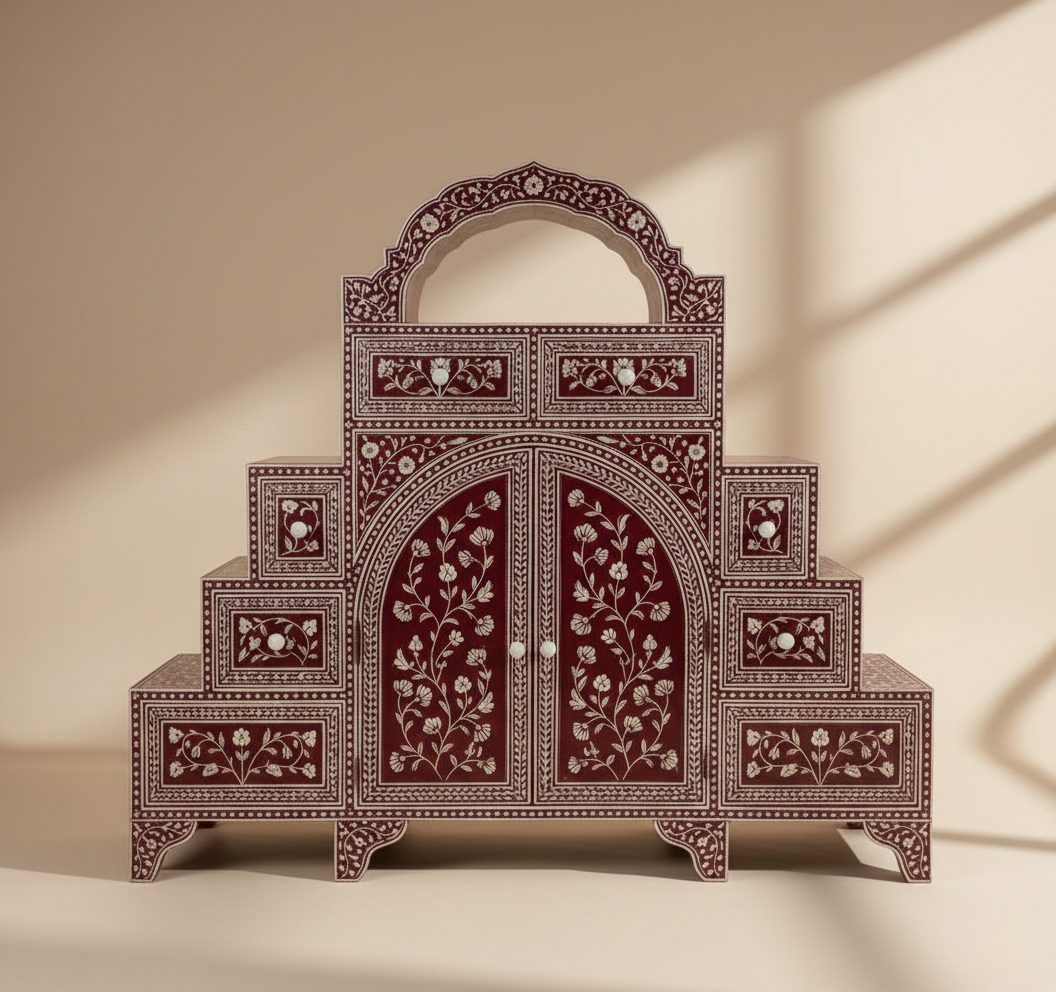 The Rajwadi Step-Arch Credenza