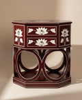 The Lotus Arch Bone Inlay Bedside