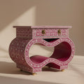 The Magenta Wave Bone Inlay Bedside