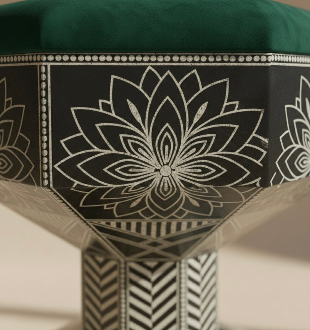 The Lotus Hourglass Stool