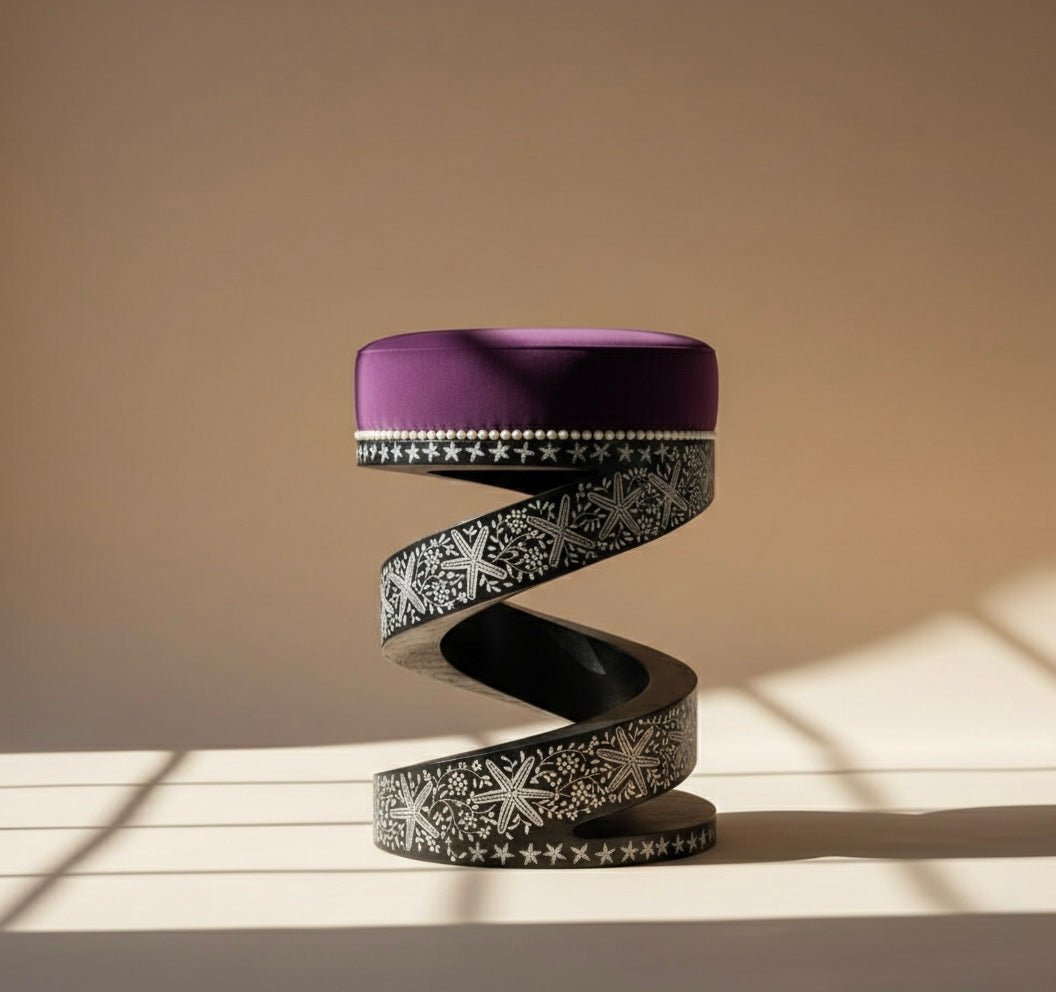 The Midnight Orbit Stool