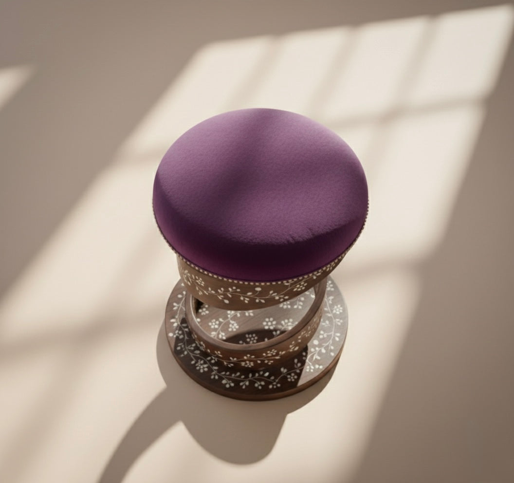 The Amethyst Spiral Stool
