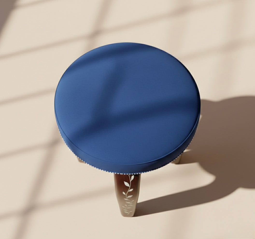 The Azure Vine Stool