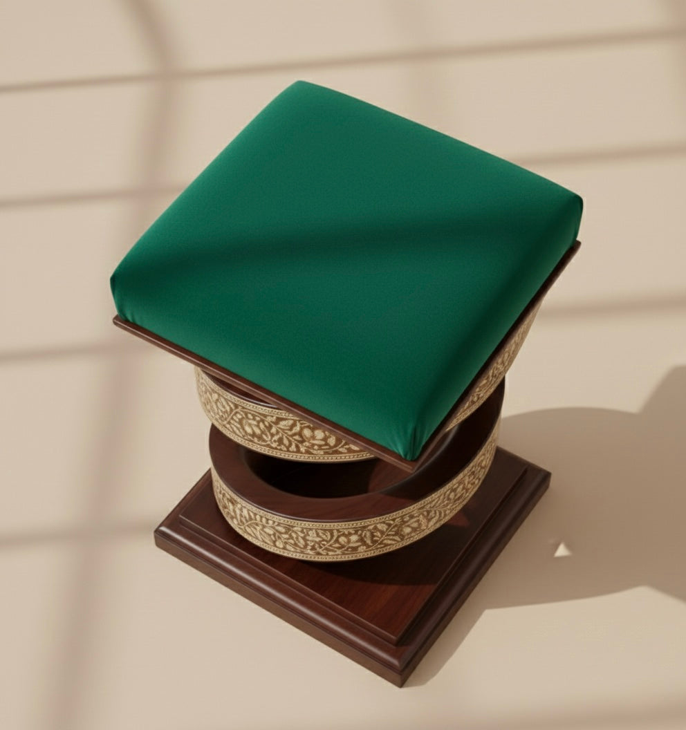 The Emerald Helix Stool