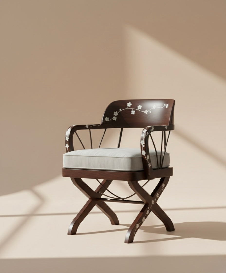 The Midnight Blossom Armchair