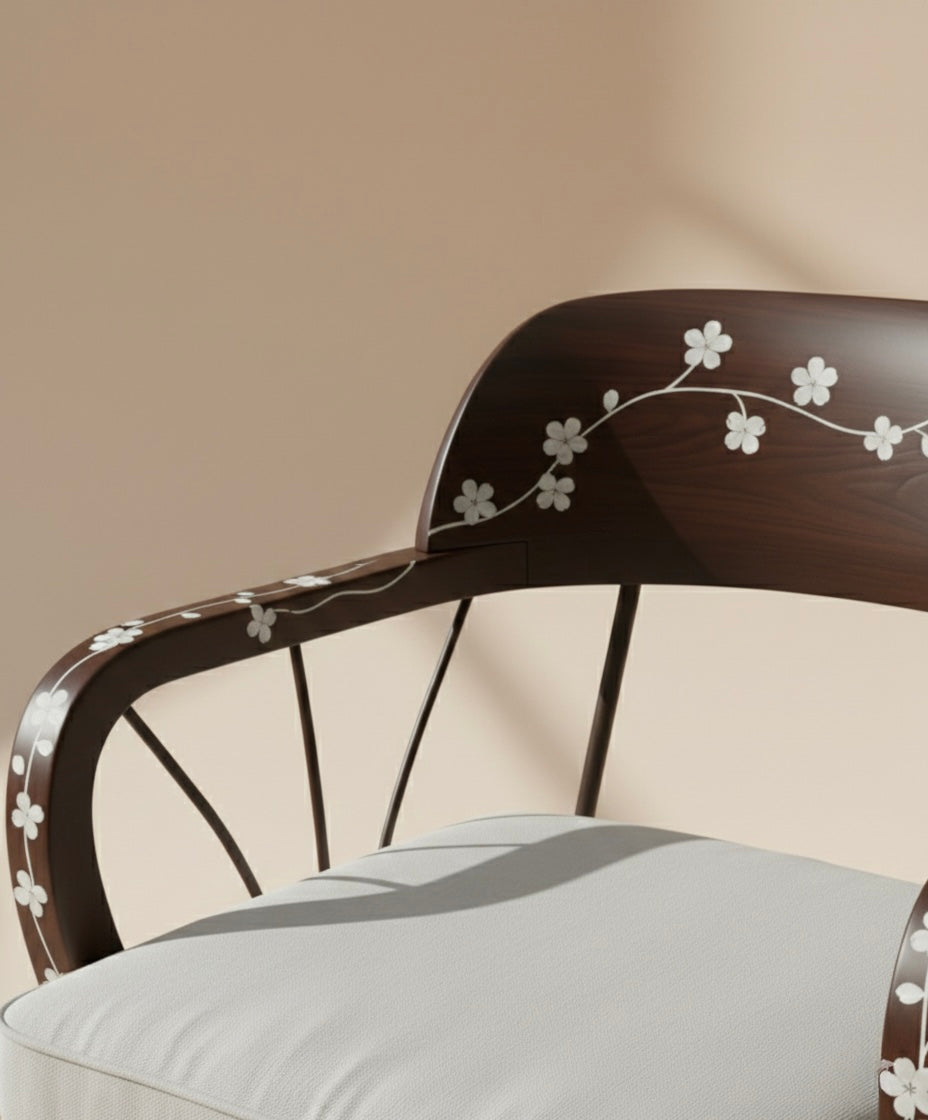 The Midnight Blossom Armchair