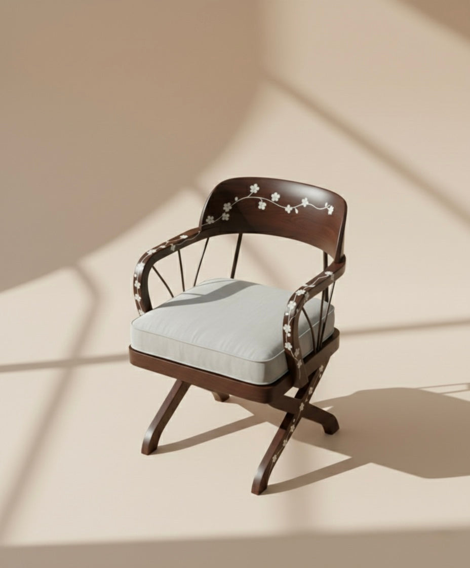 The Midnight Blossom Armchair