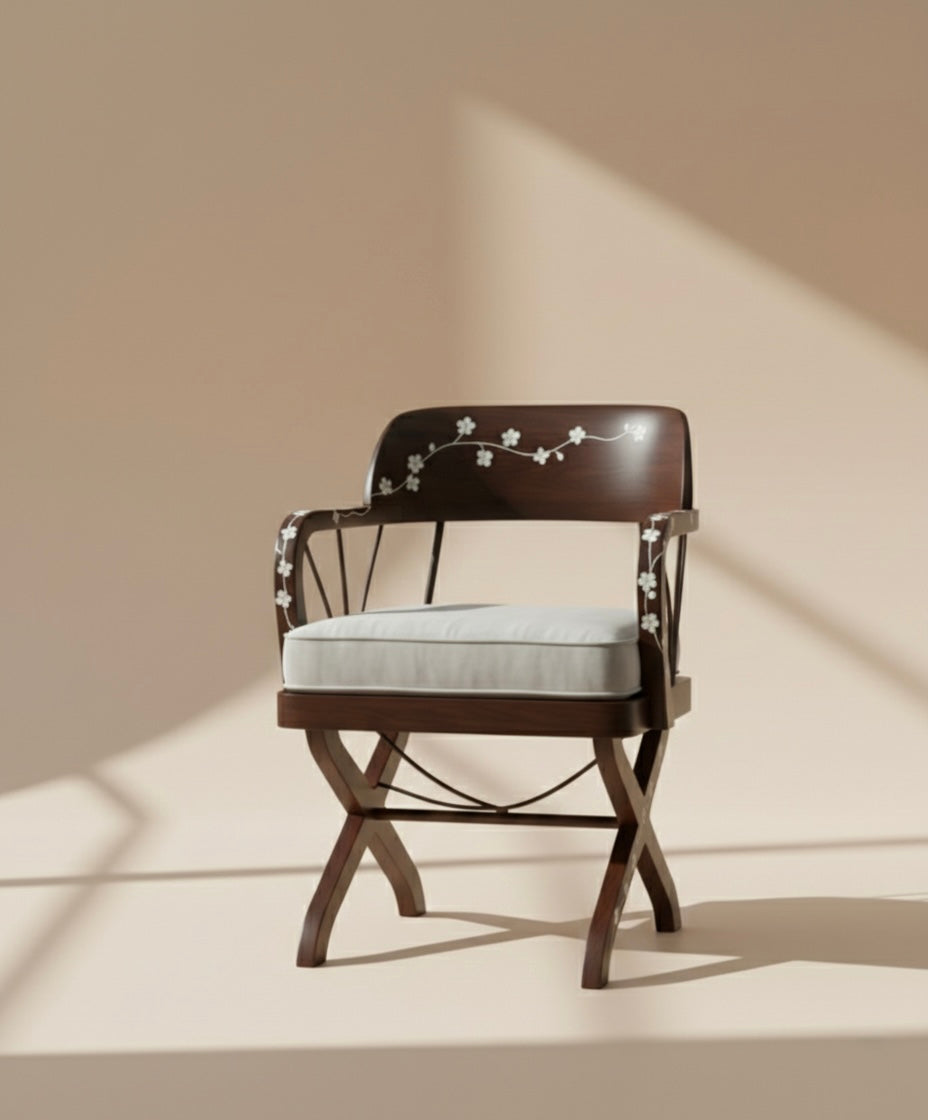 The Midnight Blossom Armchair