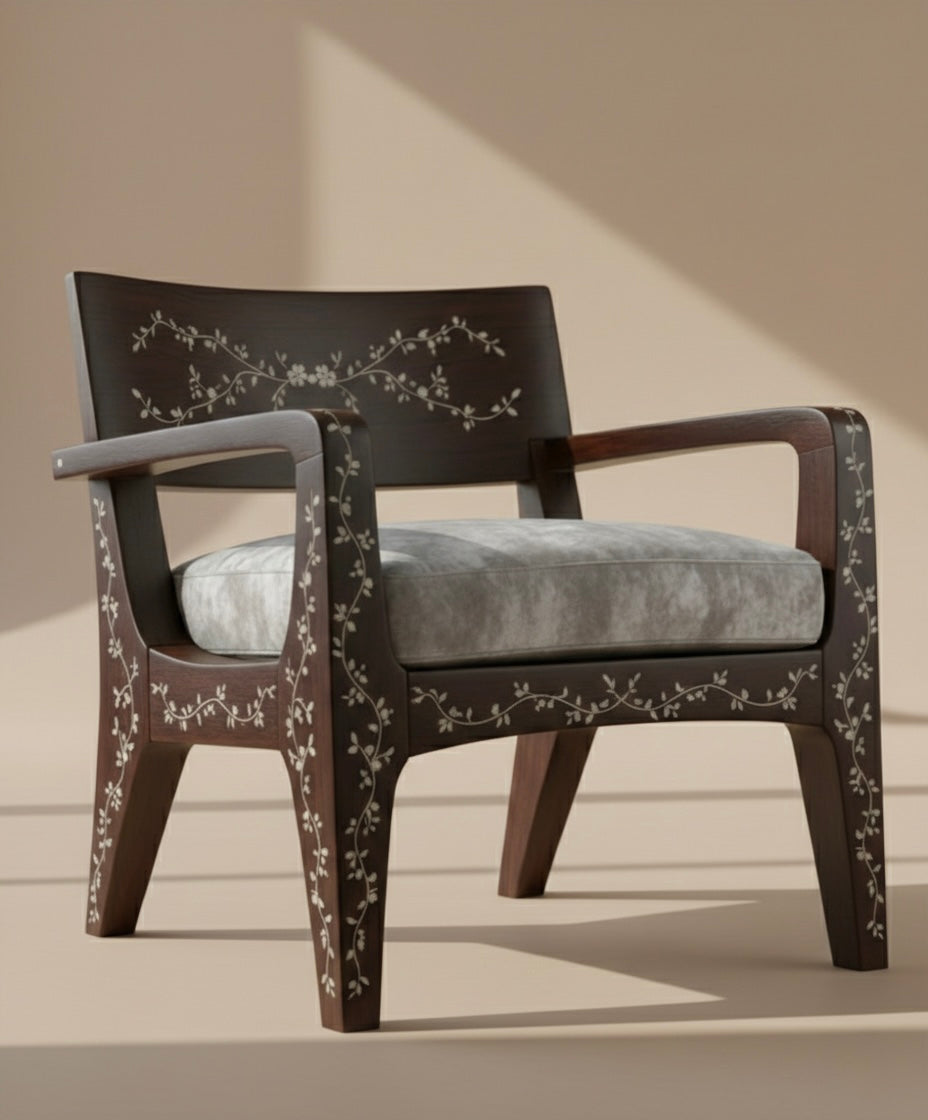 The Heritage Scroll Lounge Chair