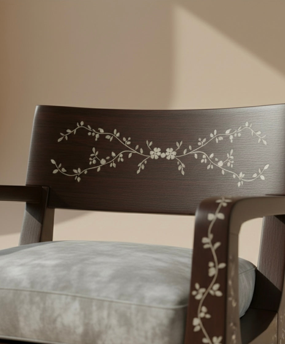 The Heritage Scroll Lounge Chair
