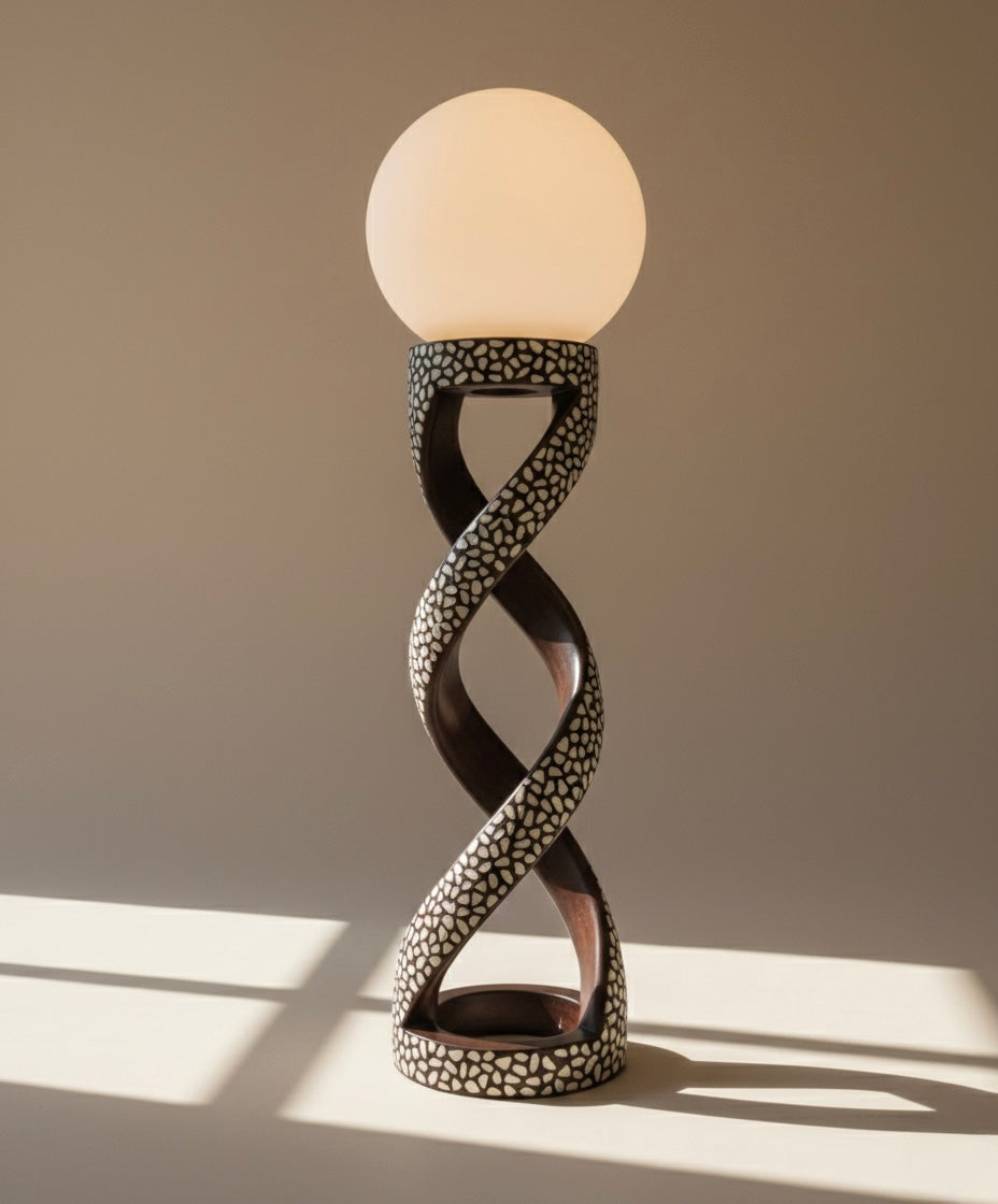 Mosaic Helix Lamp