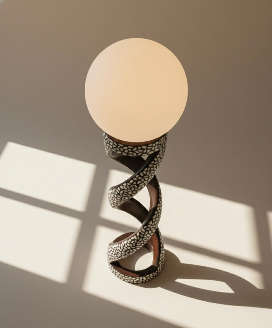 Mosaic Helix Lamp