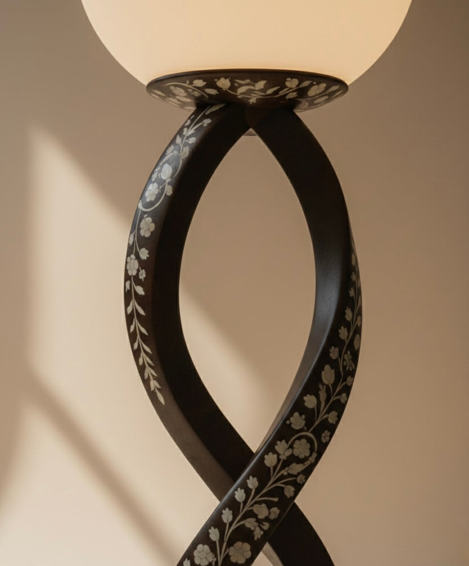 Vine-Entwined Floor Lamp