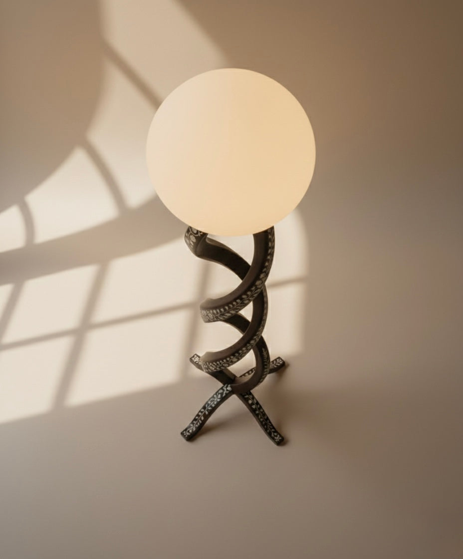 Vine-Entwined Floor Lamp