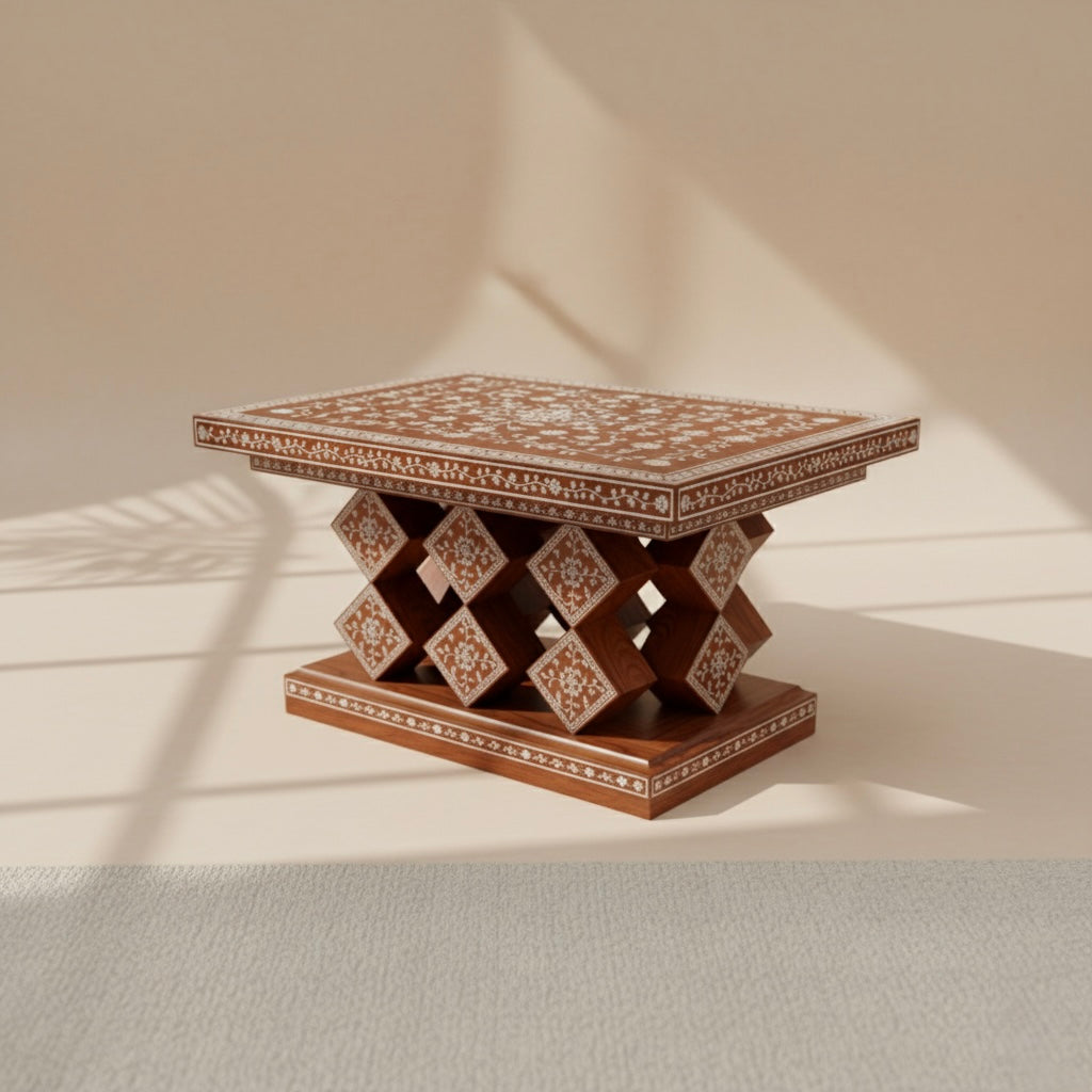 The Lattice Bloom Centre Table