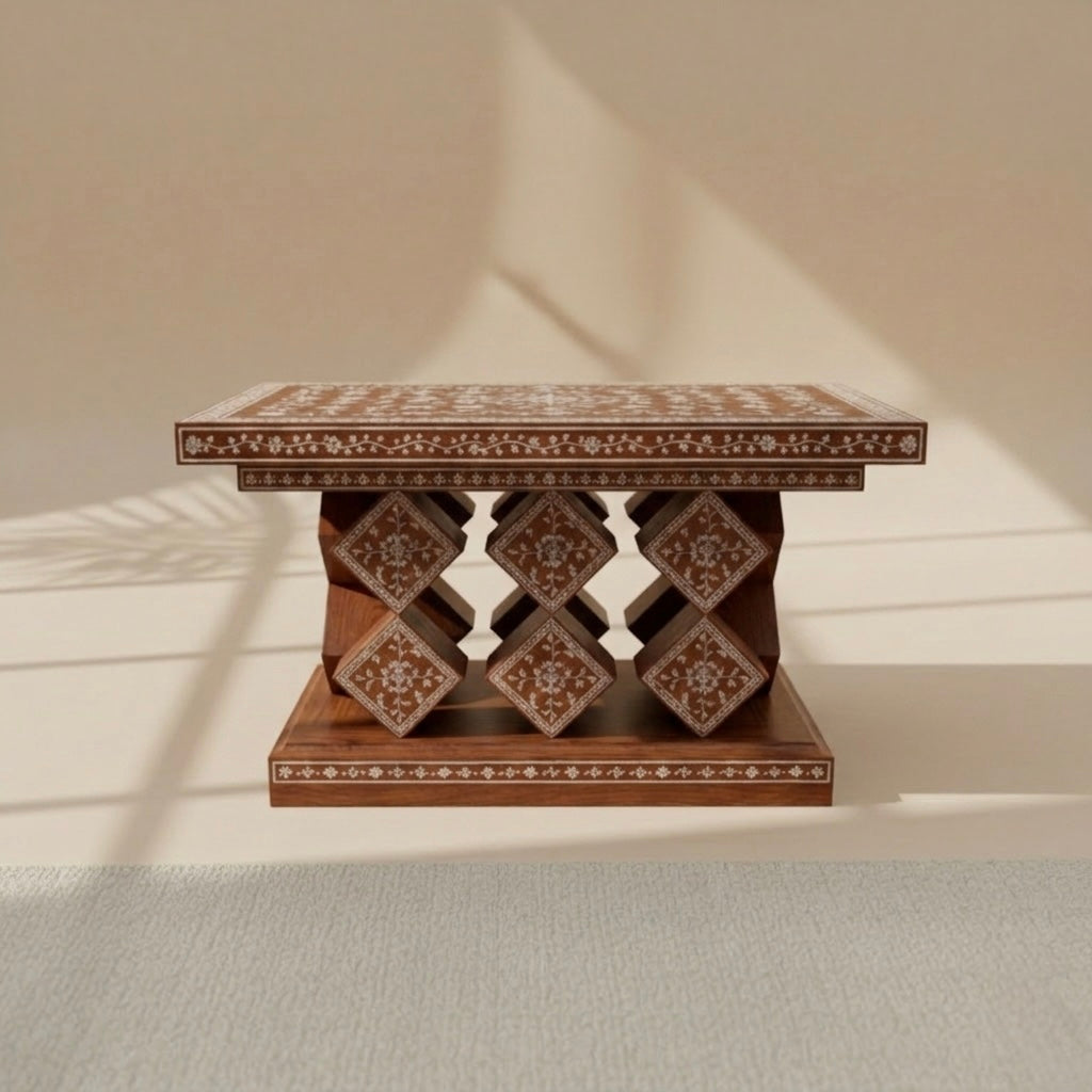 The Lattice Bloom Centre Table