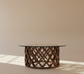 The Diamond Lattice Bone Inlay Coffee Table
