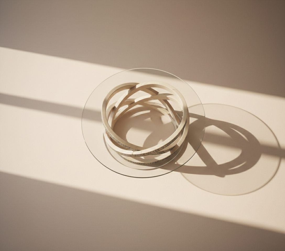 The Celestial Orbit Bone Inlay Coffee Table
