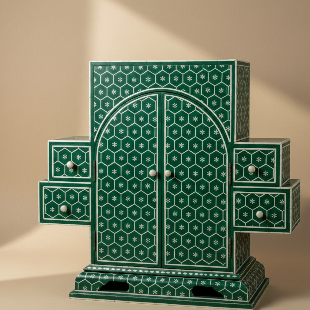 The Malachite Honeycomb Wing Cabinet