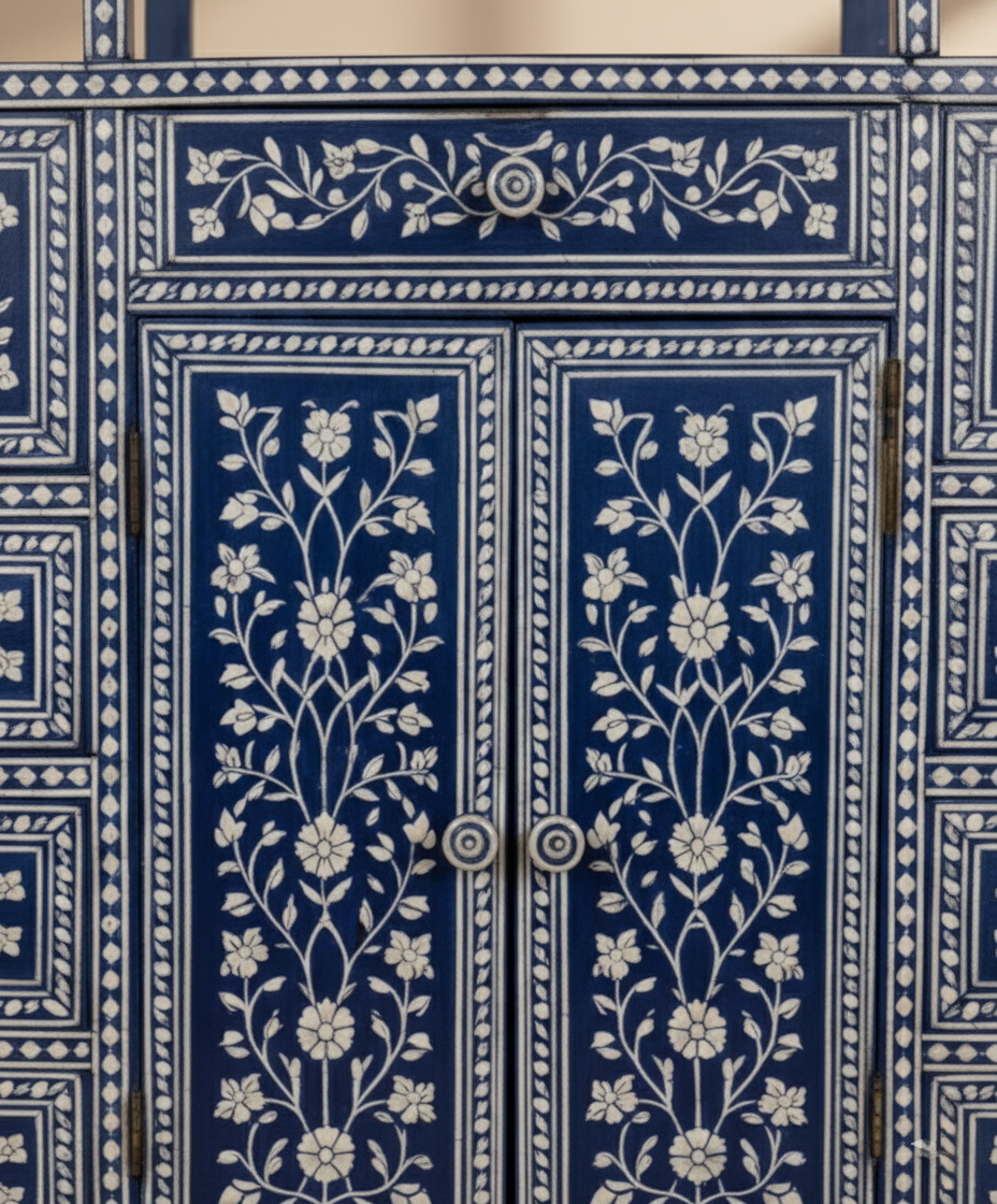 The Indigo Throne-Top Tiered Cabinet
