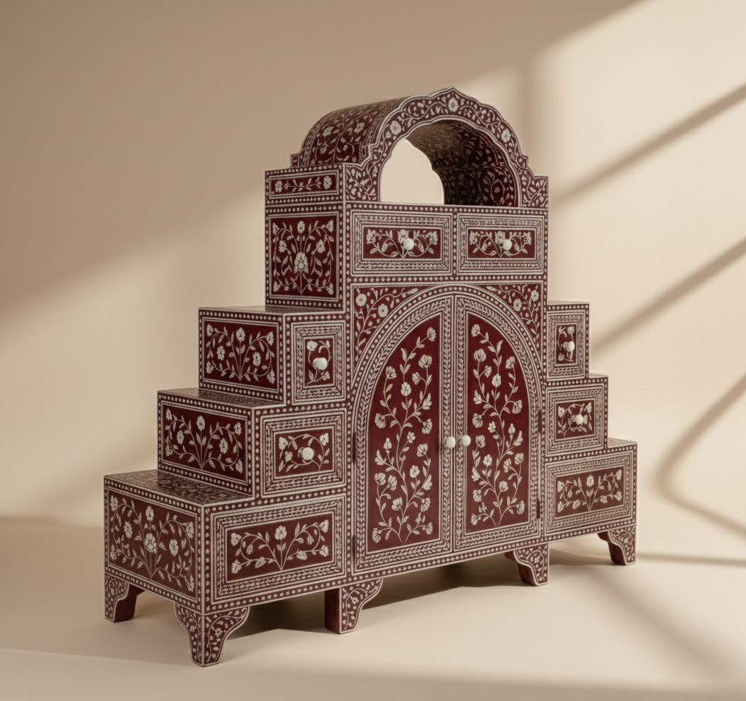 The Rajwadi Step-Arch Credenza