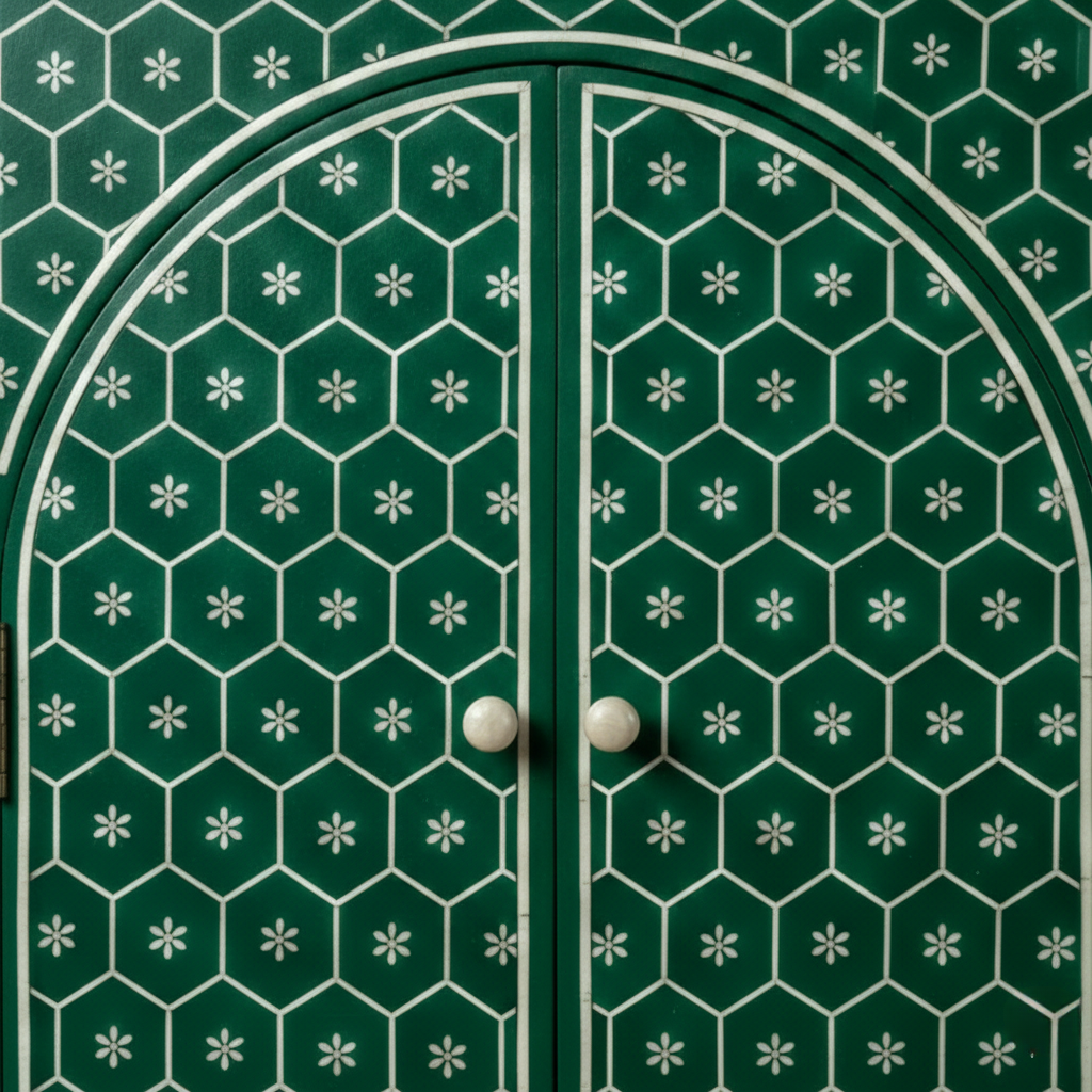 The Malachite Honeycomb Wing Cabinet