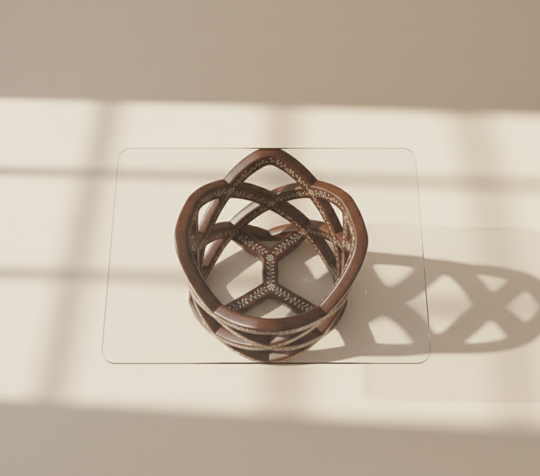 The Dune Wave Bone Inlay Coffee Table