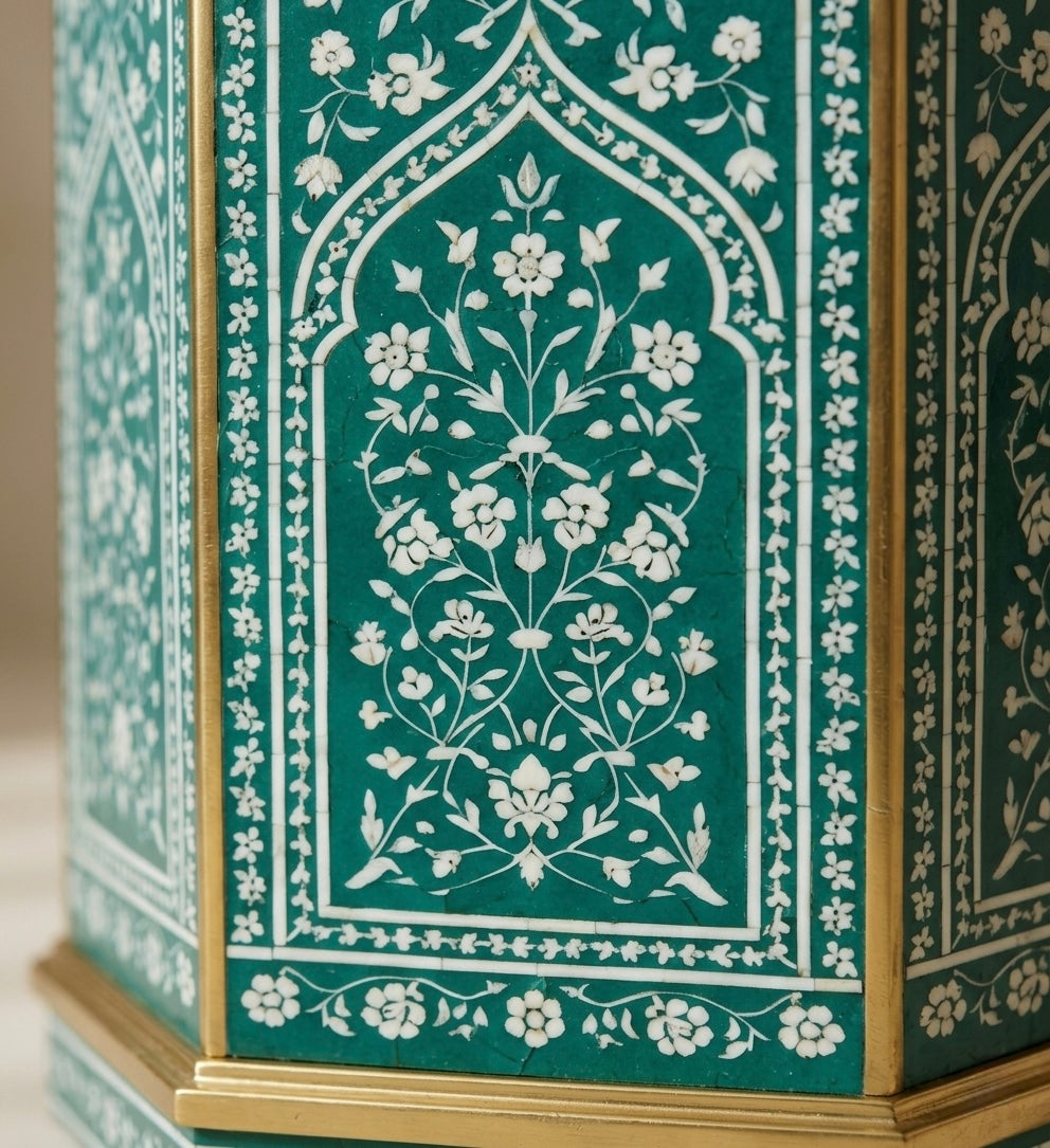 Emerald Arabesque Pedestal