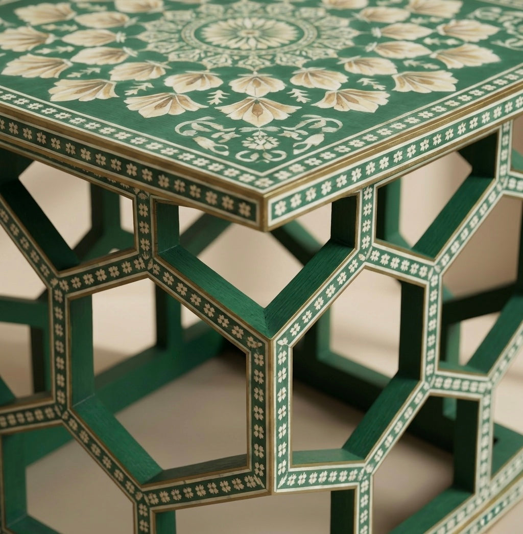 Byzantine Scroll Side Table