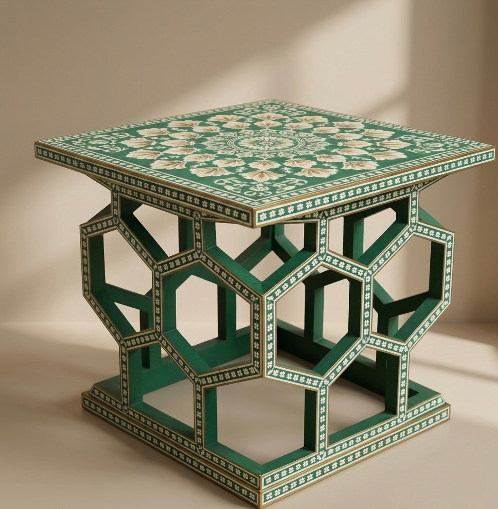Byzantine Scroll Side Table