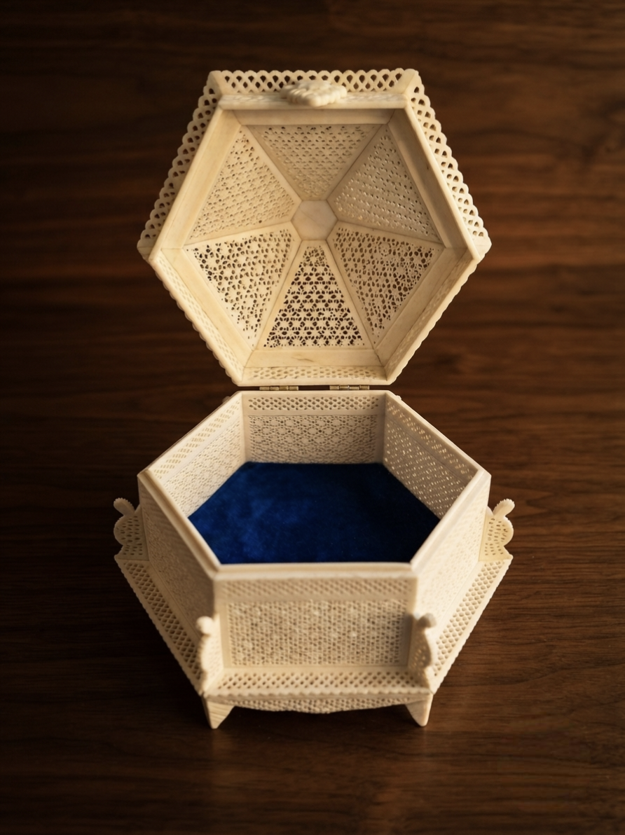 Royal Palace Bone Inlay Handcrafted Jewellery Box