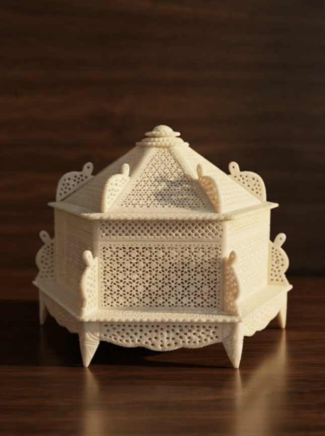Royal Palace Bone Inlay Handcrafted Jewellery Box