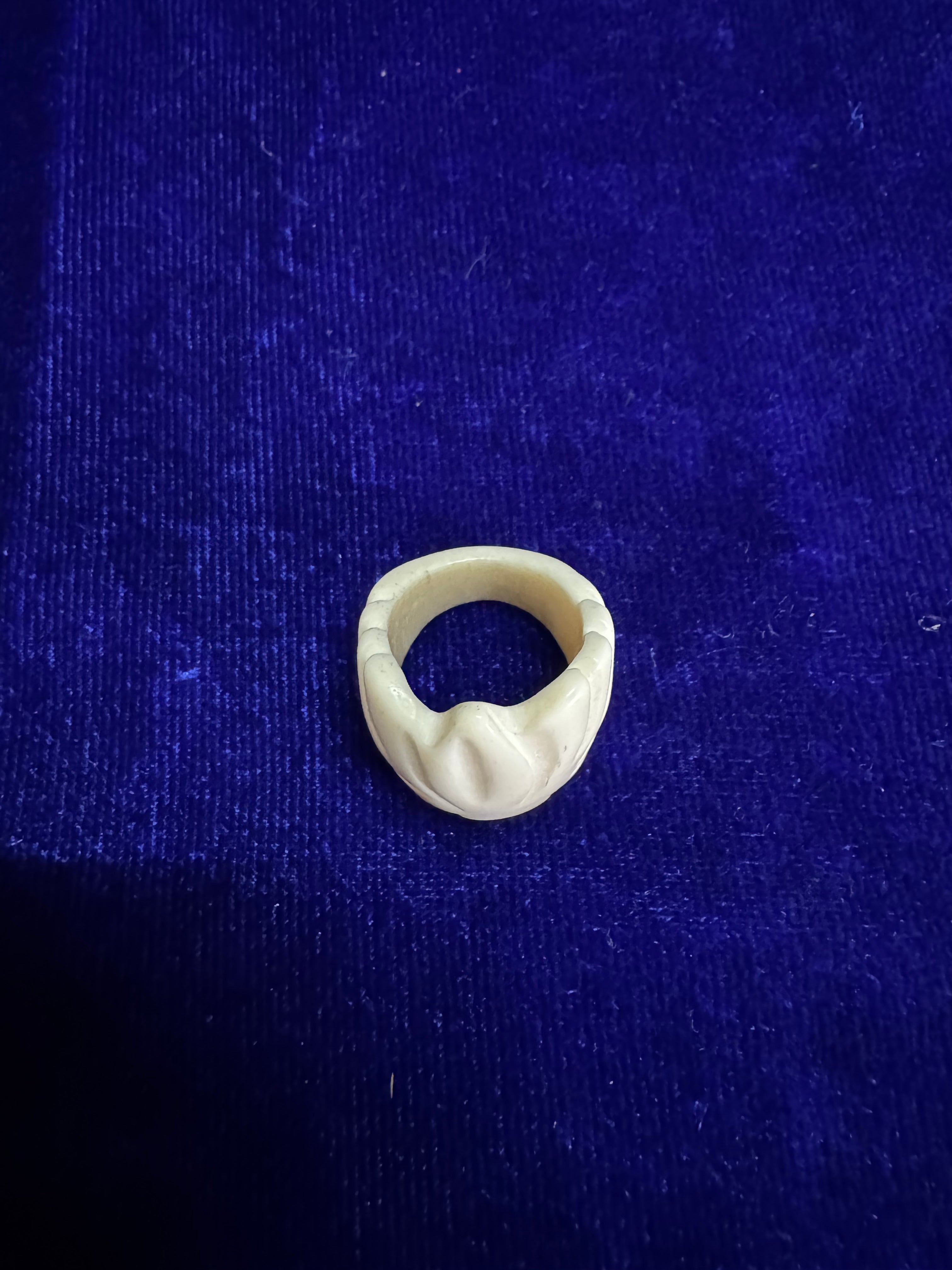 PetalCarve Bone Ring