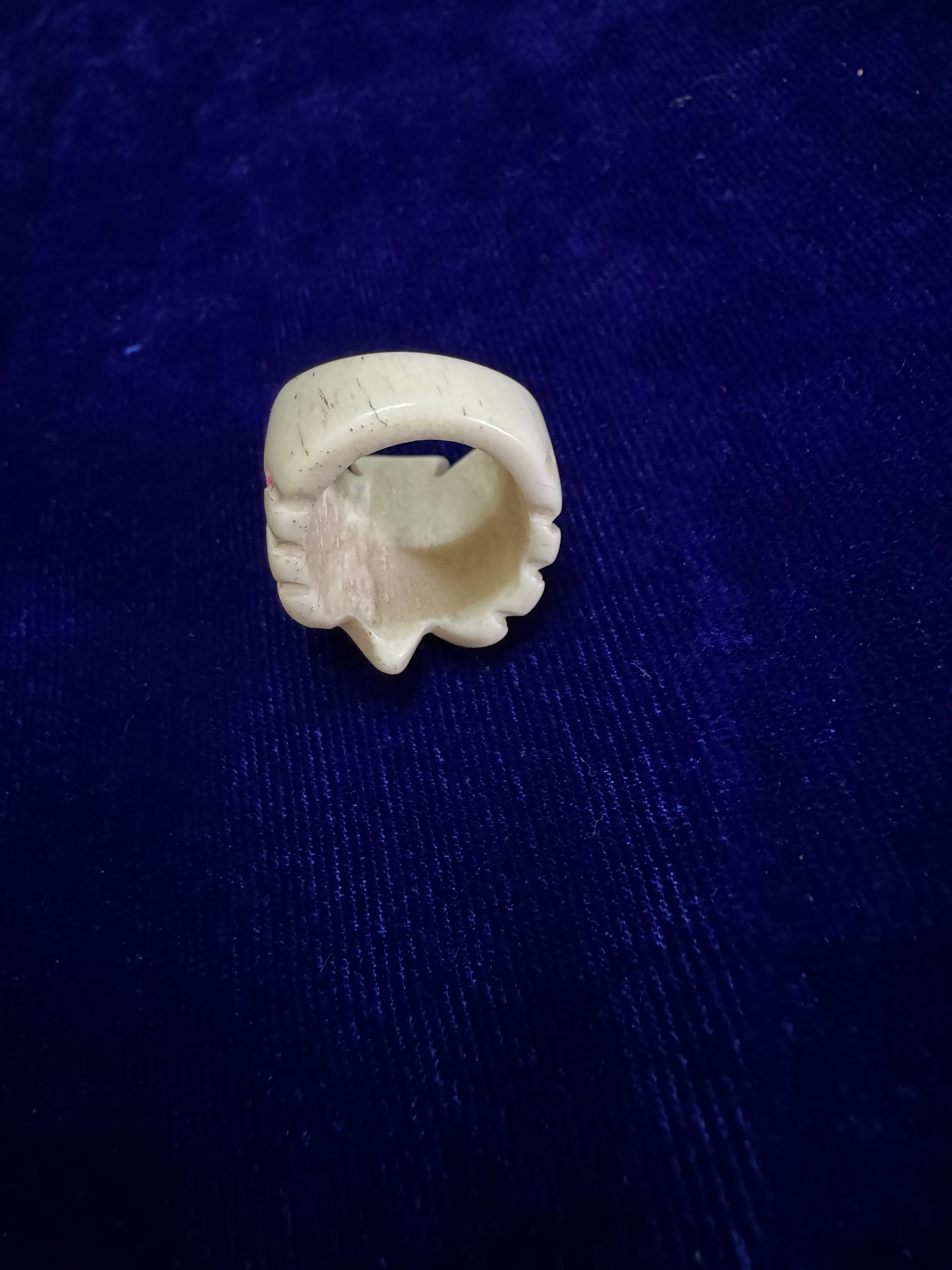 PetalCarve Bone Ring