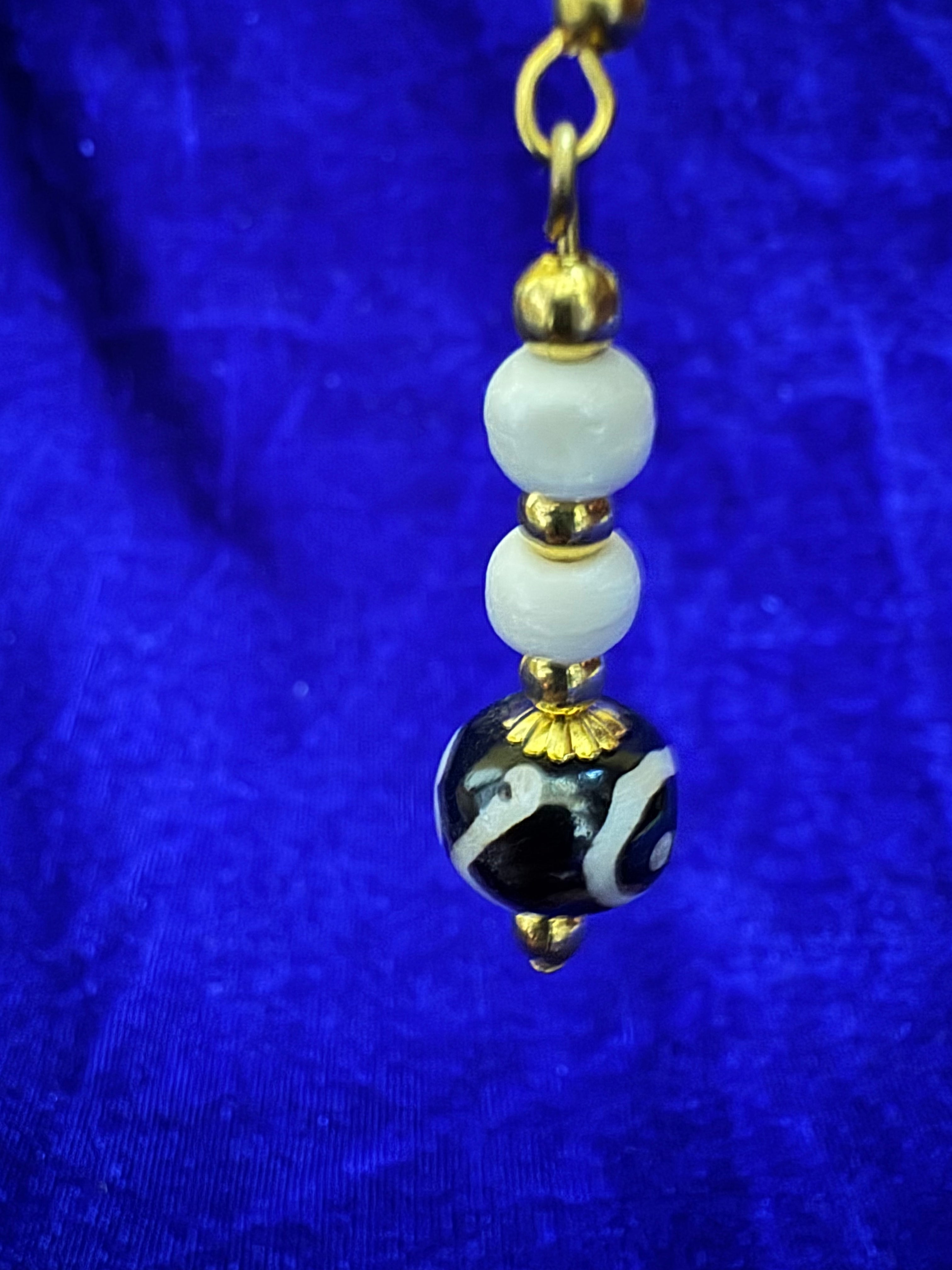 OrbitBead Bone Earrings