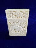 Royal Tusker Bone Card Box & cigarette