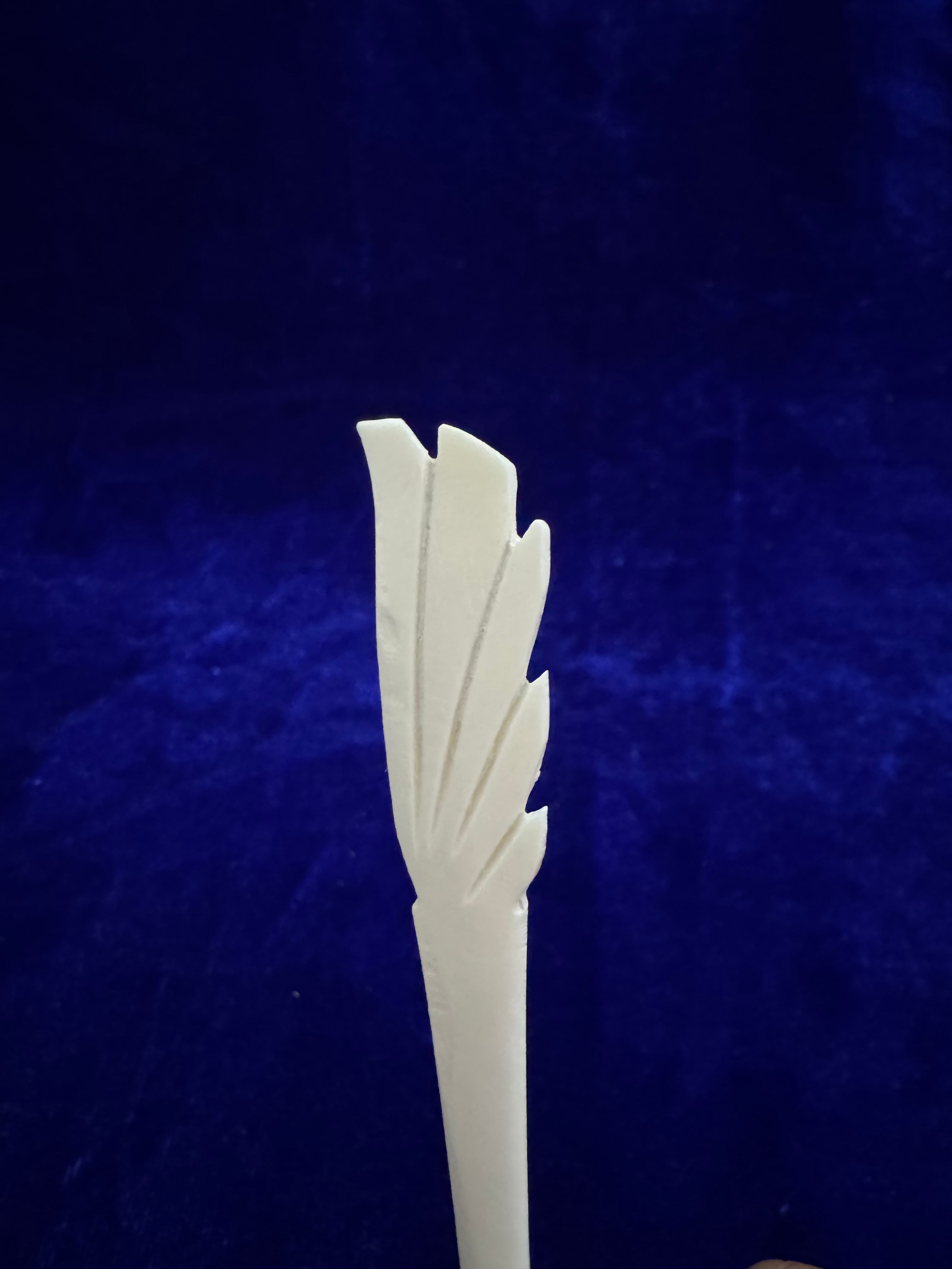Feather Glide Bone Hair Pin
