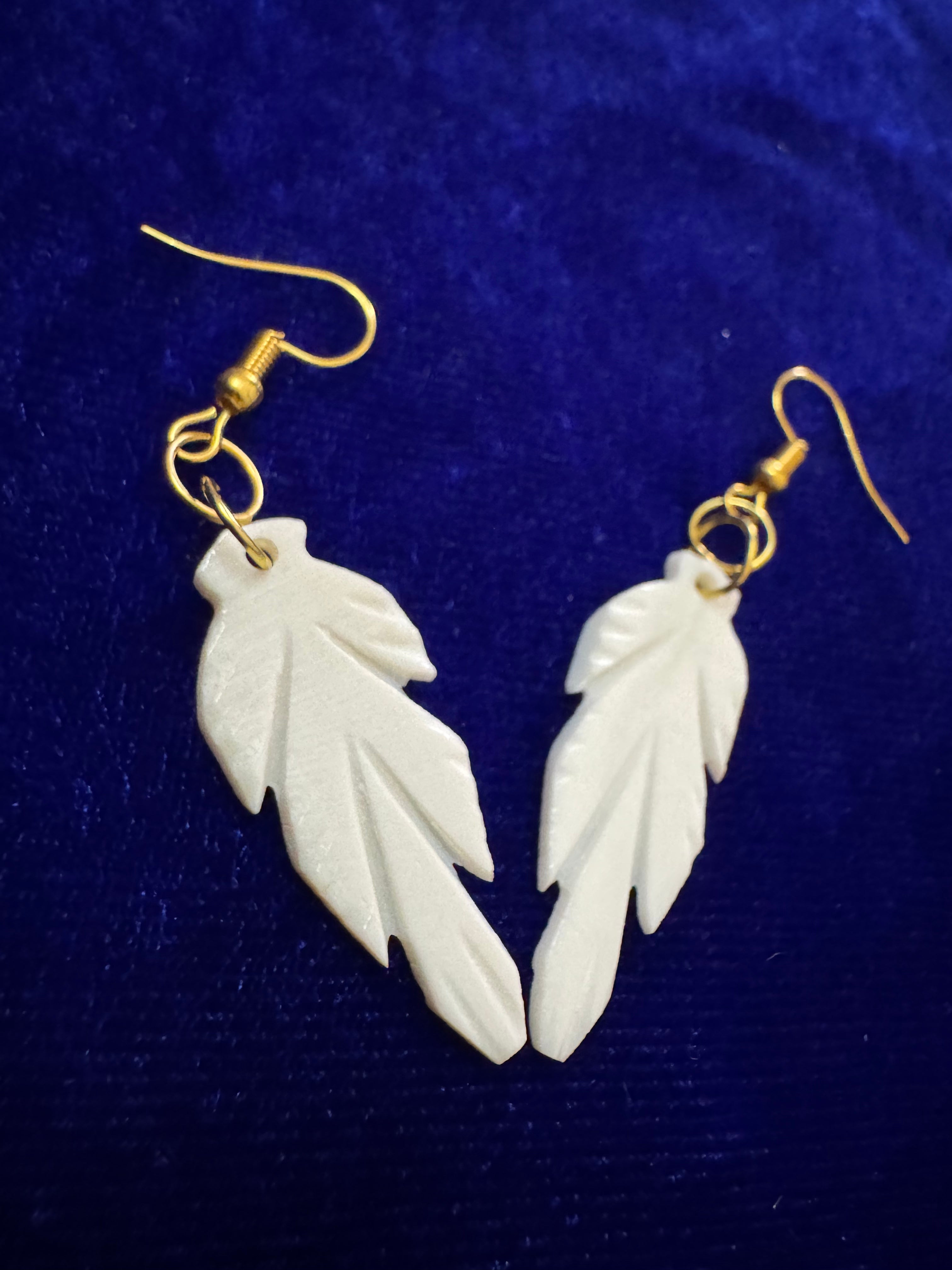 Aetherleaf Dangles Earrings Bone