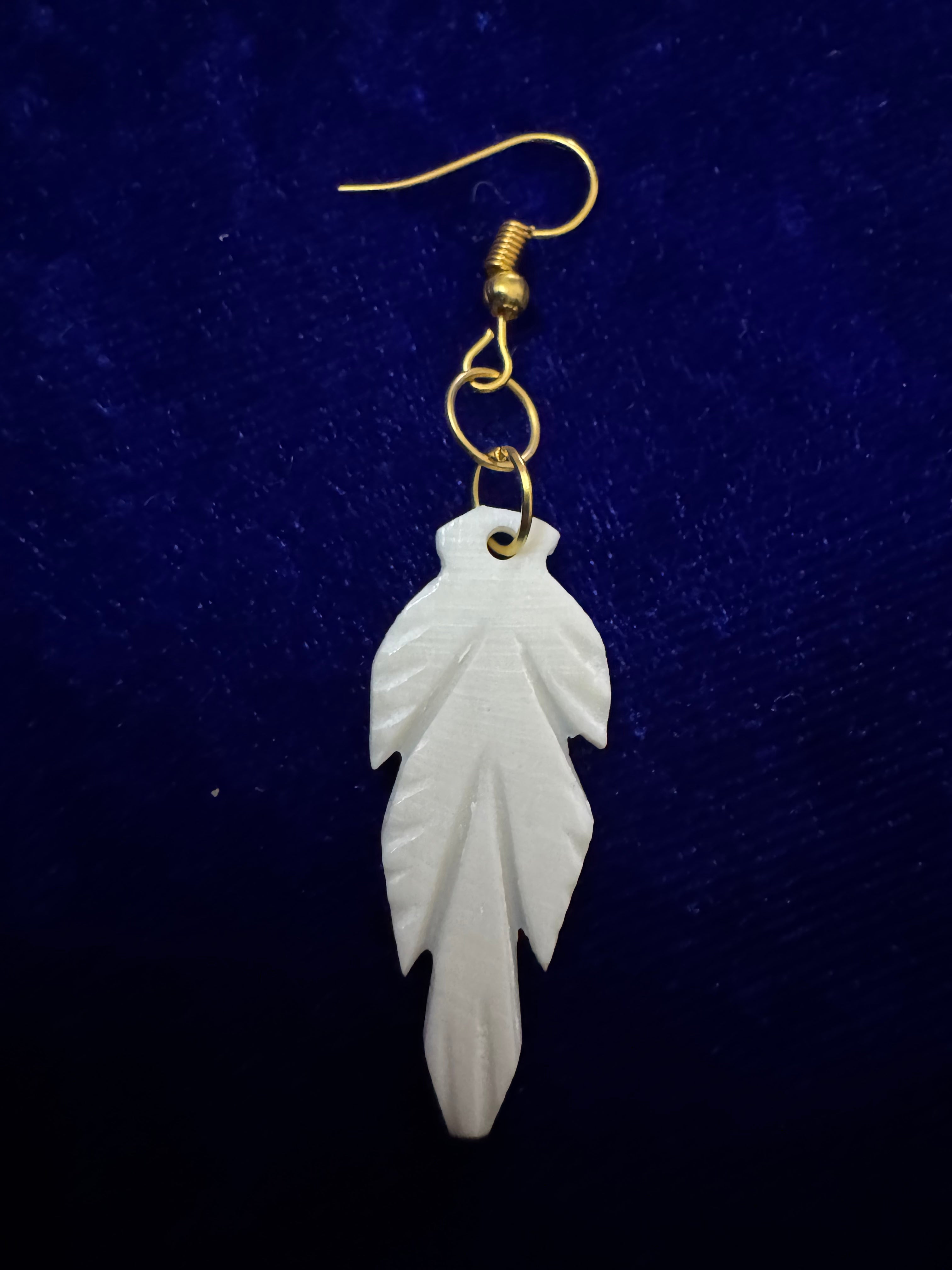 Aetherleaf Dangles Earrings Bone