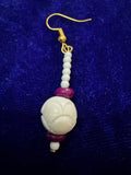 Velmira Bloom Drops Earrings Bone