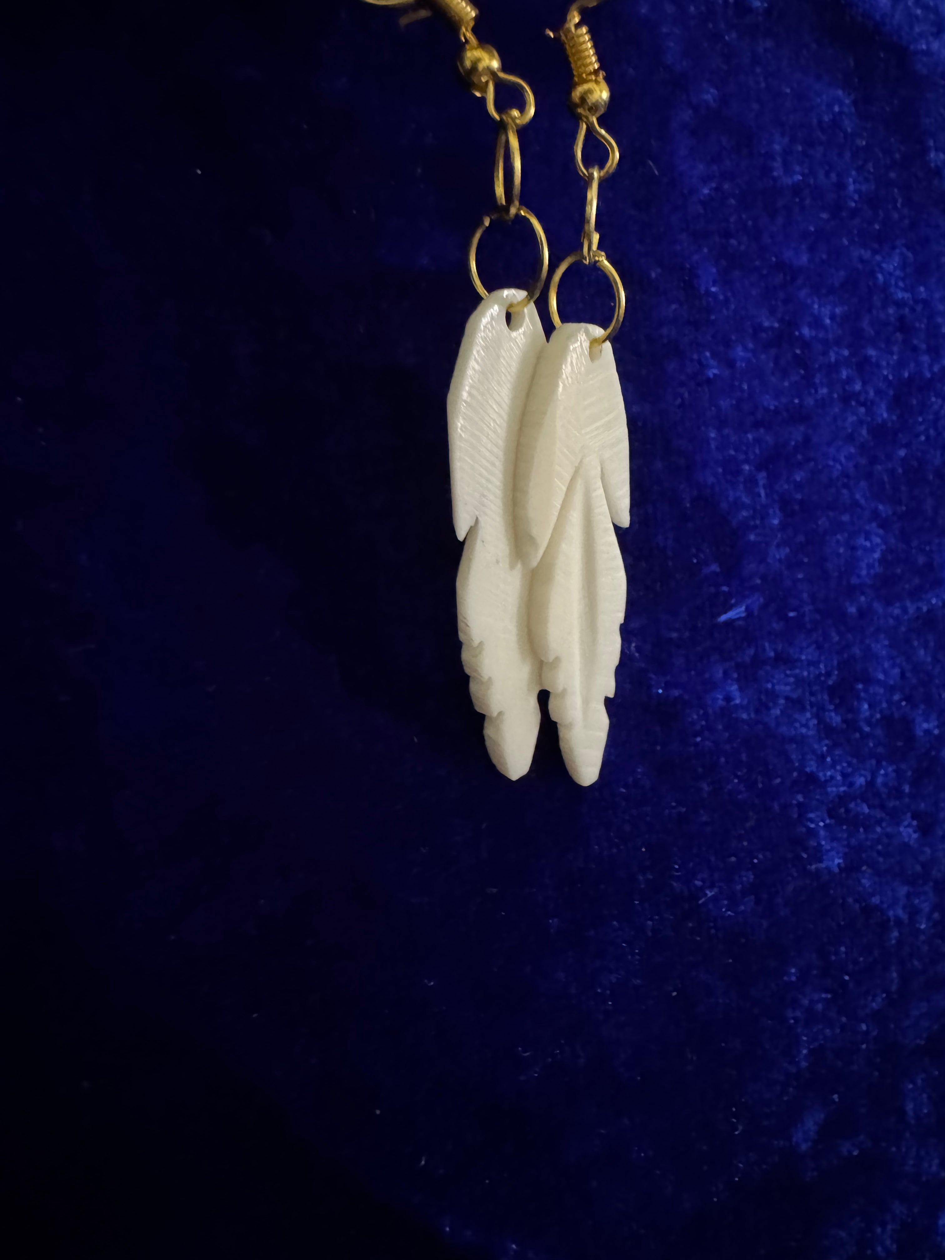 Aerithra Feather Drops Earrings