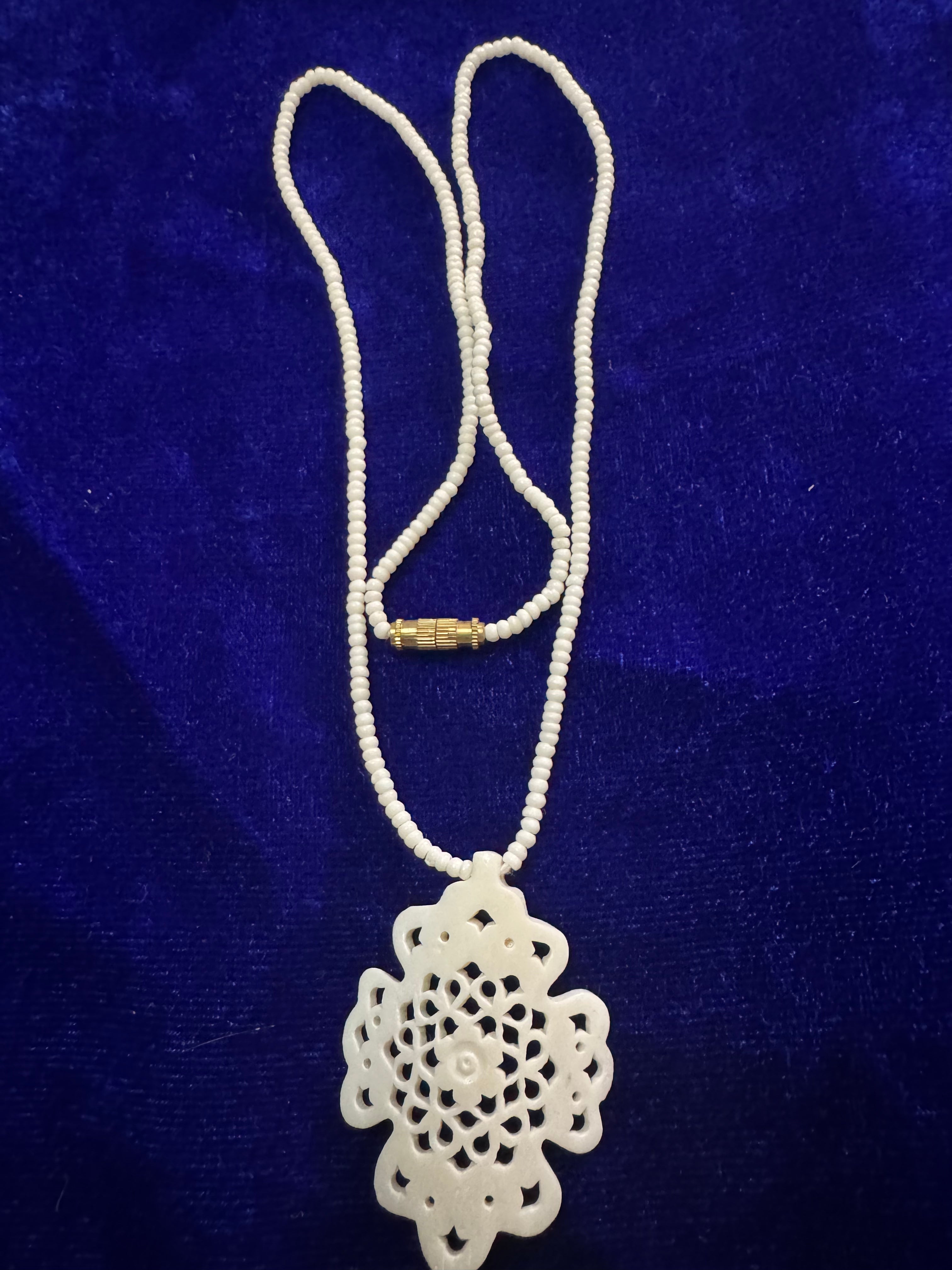 Elaris Mandala Pendant Bone