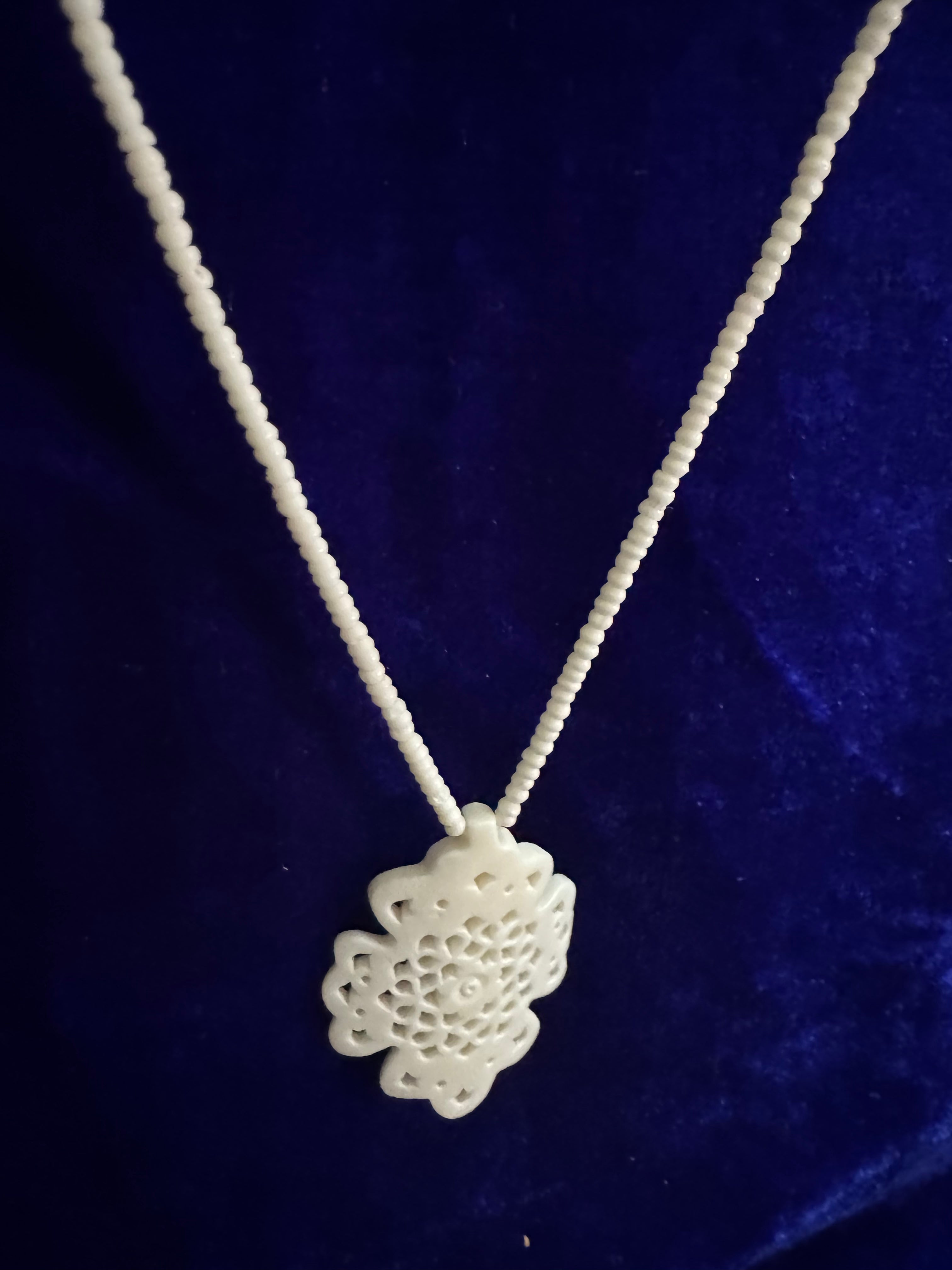 Elaris Mandala Pendant Bone