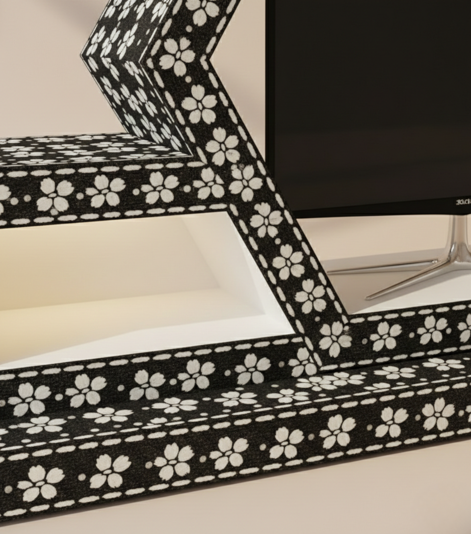 Imperial HexaBloom Luxury Bone Inlay TV Stand