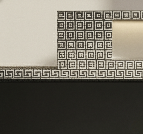 Grand Mosaic Infinity Bone Inlay TV Stand