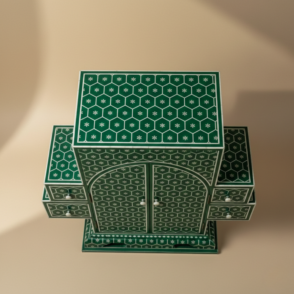 The Malachite Honeycomb Wing Cabinet