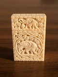 Royal Tusker Bone Card Box & cigarette