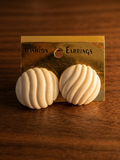 Lunara Shell Studs Earrings Bone