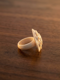 Petal Carve Bone Ring