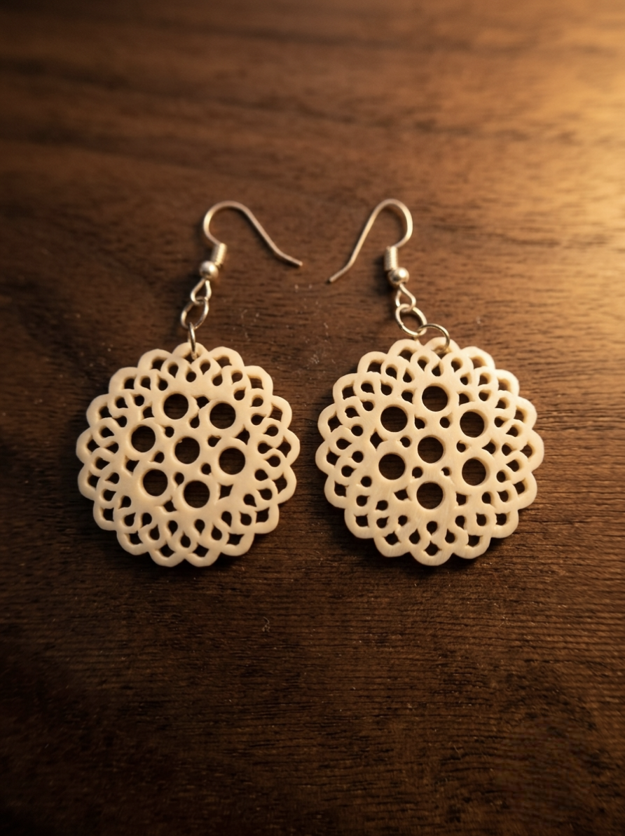 Moonlace Bone Earrings